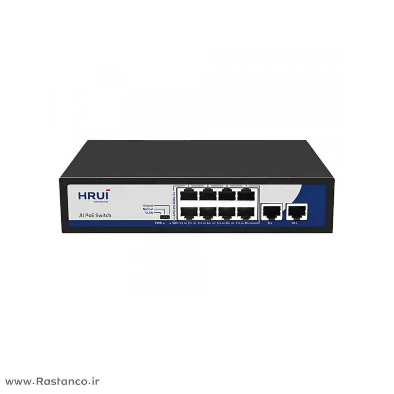 HRUI900-82N-2 سوئیچ HRUI900-82N با قابلیت تأمین برق و دیتا از طریق کابل شبکه