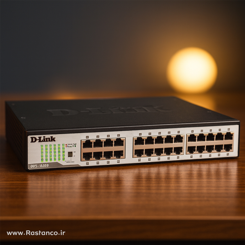 سوییچ 24 پورت دیلینک مدل DGS-1024C – نمای جلویی پورتهای گیگابیتی
