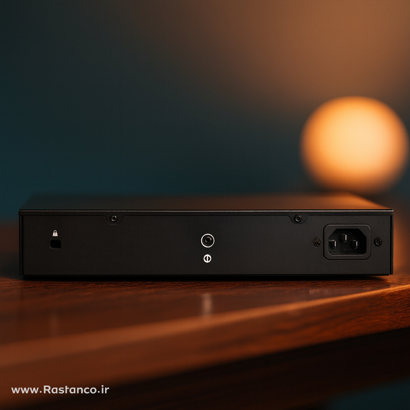 نمای پشتی سوییچ دی لینک DGS-1024C با ورودی پاور