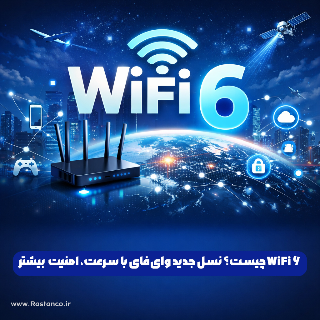 wifi 6 چیست ؟ وایفای 6 نسل جدید وای فای با سرعت و کارایی بیشتر