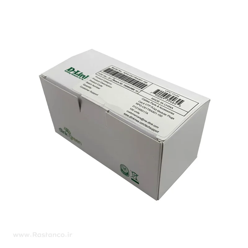 بسته بندی سوکت شبکه دی لینک Cat6 UTP مدل NPG-C61TRA501-100