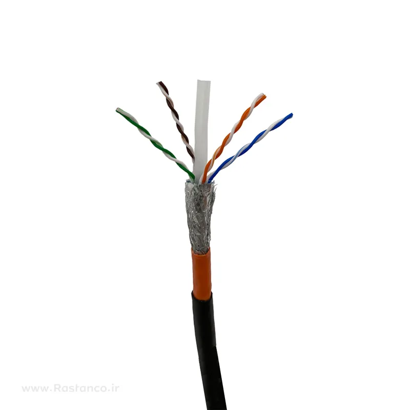 کابل شبکه نگزنس Cat6 SFTP Outdoor تمام مس تست فلوک پرمننت با دو روکش PVC + PE